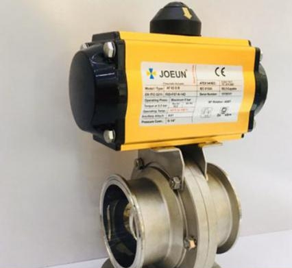 Van Bướm Inox Vi Sinh Điều Khiển Khí Nén 