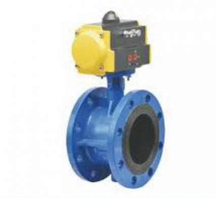 Van Bướm Gang Mặt Bích Đôi Khí Nén