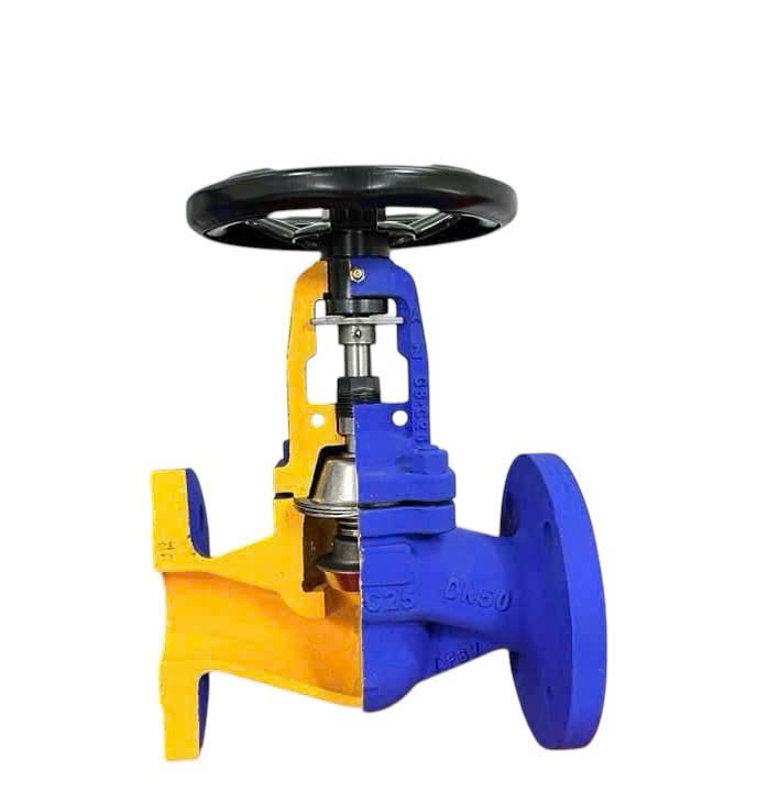 VAN CẦU HƠI THÉP MẶT BÍCH AFBV DN50