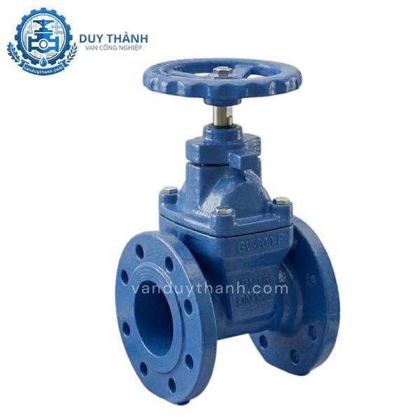 Van Cổng Ty Chìm Cánh Cao Su Mặt Bích PN16 YDK Korea