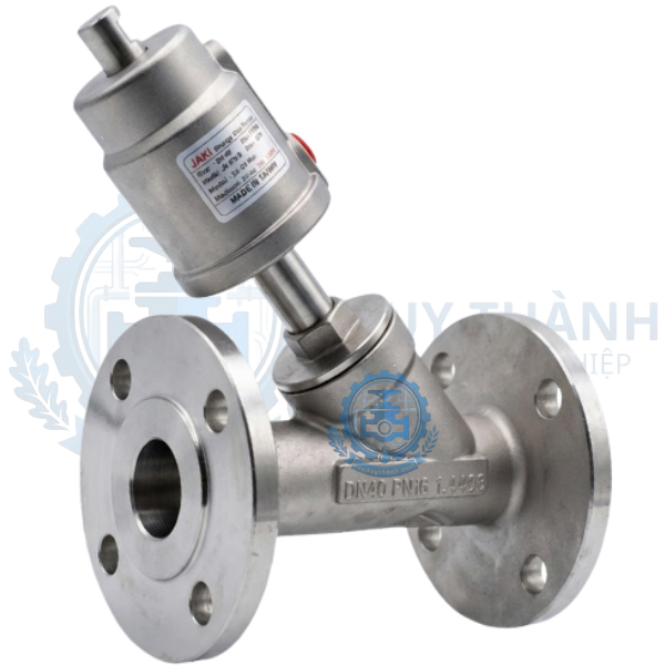 Van Góc Inox 316l Nối Bích Khí Nén