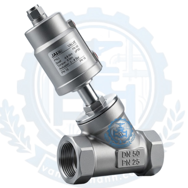 Van Góc Inox 316l Nối Ren Khí Nén