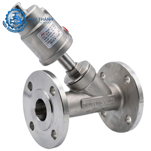 Van Xiên Mặt Bích Inox 304 Dn25 Khí Nén Jaki Jn070b