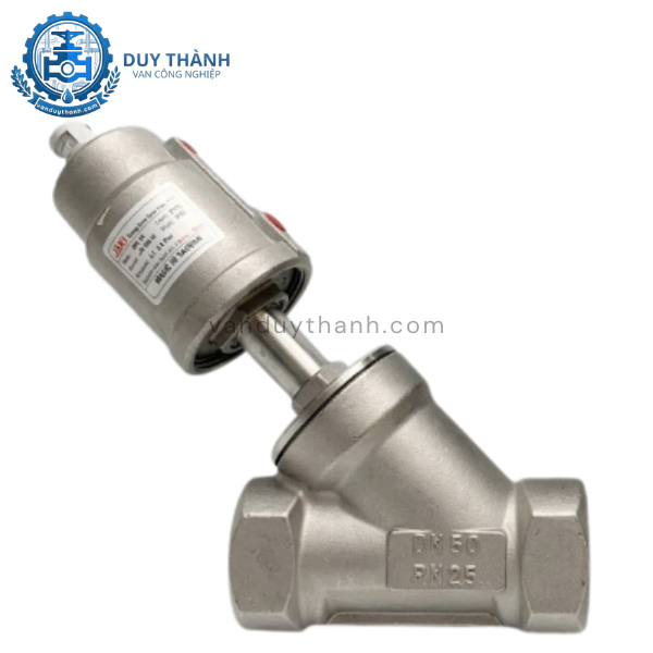 Van Xiên Nối Ren Inox 304, 316 Đầu Khí Nén Jaki 