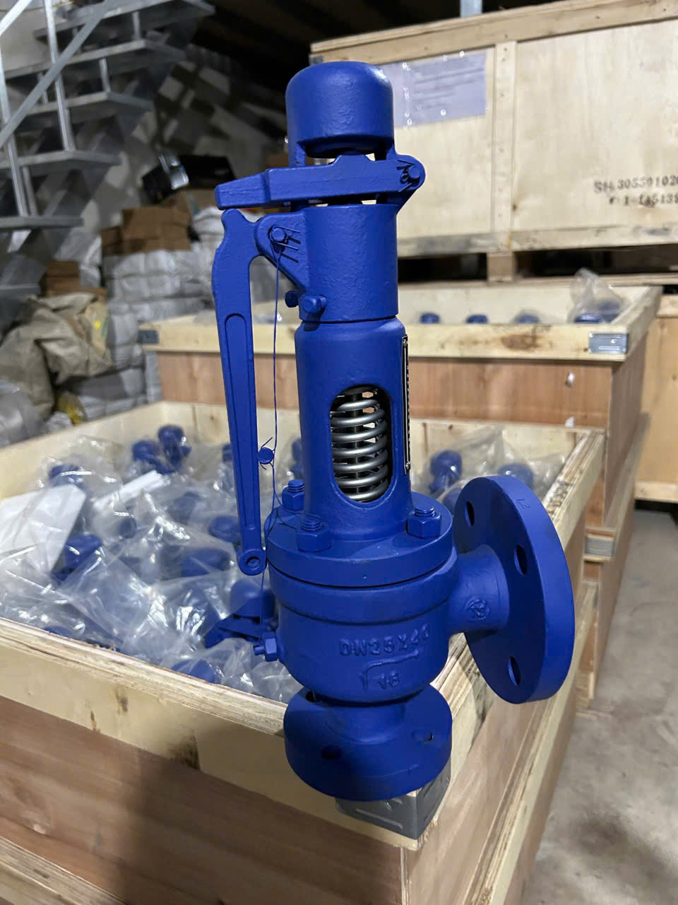 VAN AN TOÀN HƠI THÉP MẶT BÍCH