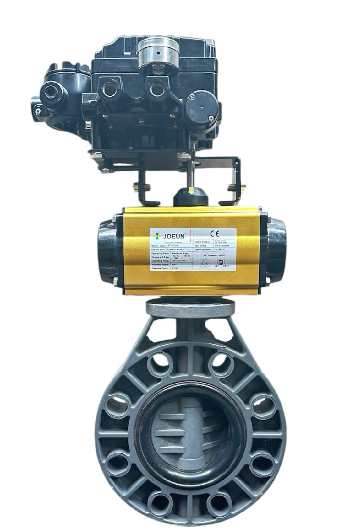 VAN BƯỚM NHỰA  ĐIỀU KHIỂN KHÍ NÉN TUYẾN TÍNH 4-20mA JOEUN