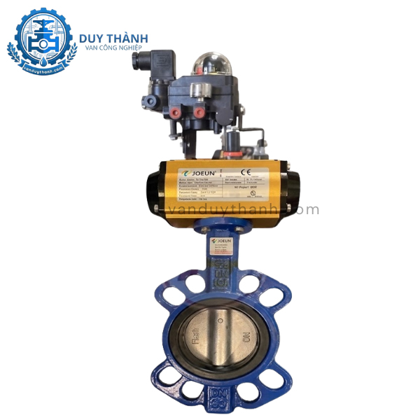 Van Bướm Gang Điều Khiển Khí Nén Tuyến Tính