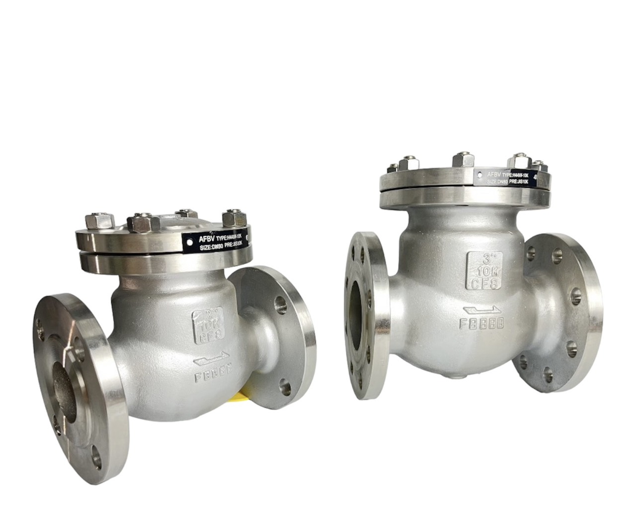 VAN 1 CHIỀU LÁ LẬT INOX 304 MẶT BÍCH JIS 10K DN15