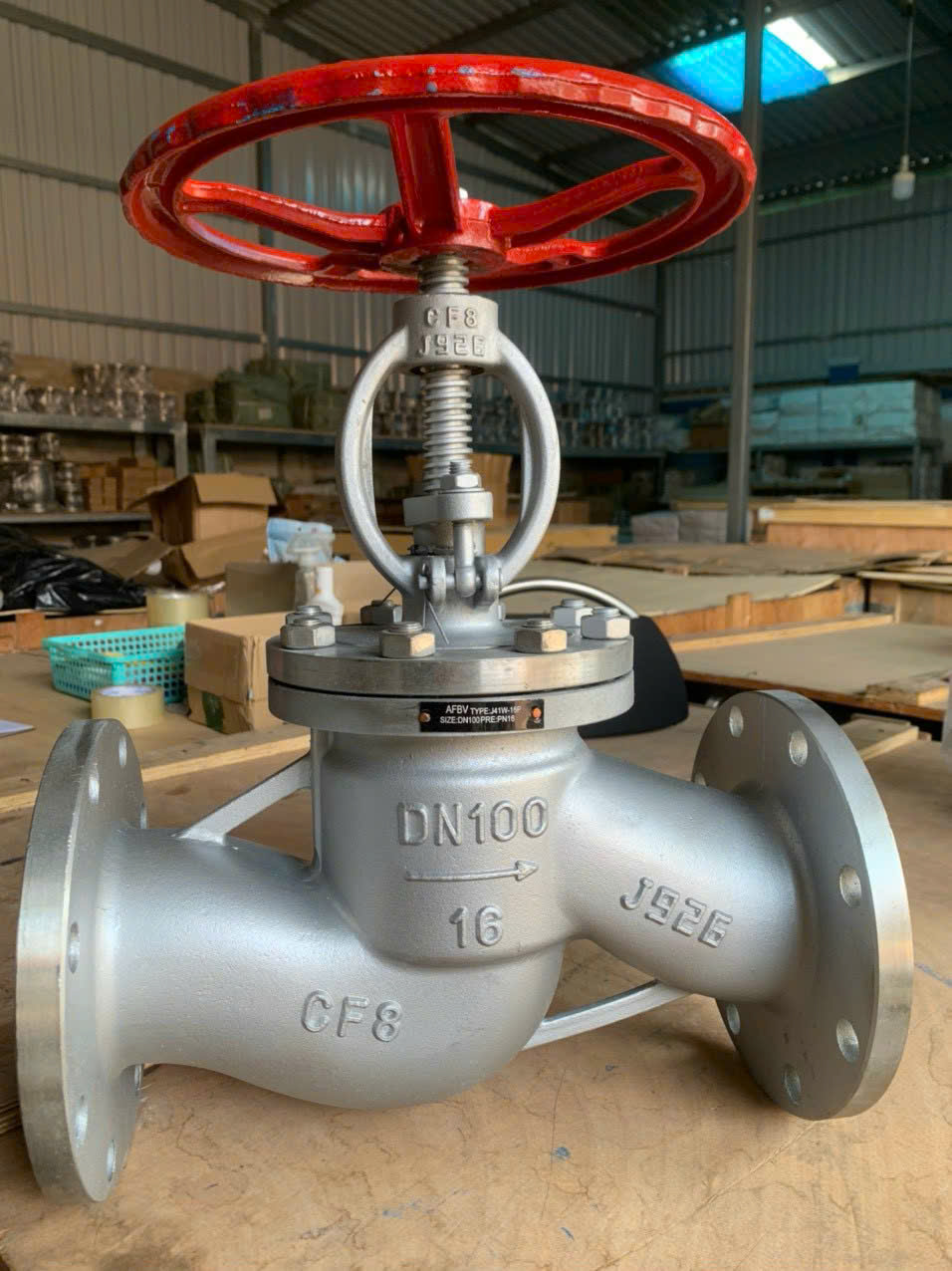 VAN CẦU HƠI INOX 304 MẶT BÍCH PN16  J41W-16P AFBV