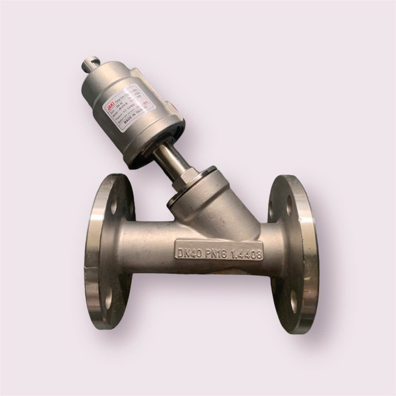 VAN GÓC INOX 316L MẶT BÍCH KHÍ NÉN